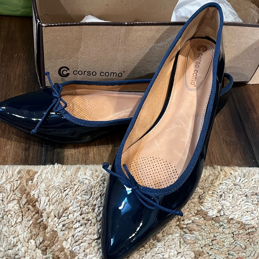 Corso Como Navy Recital Flat